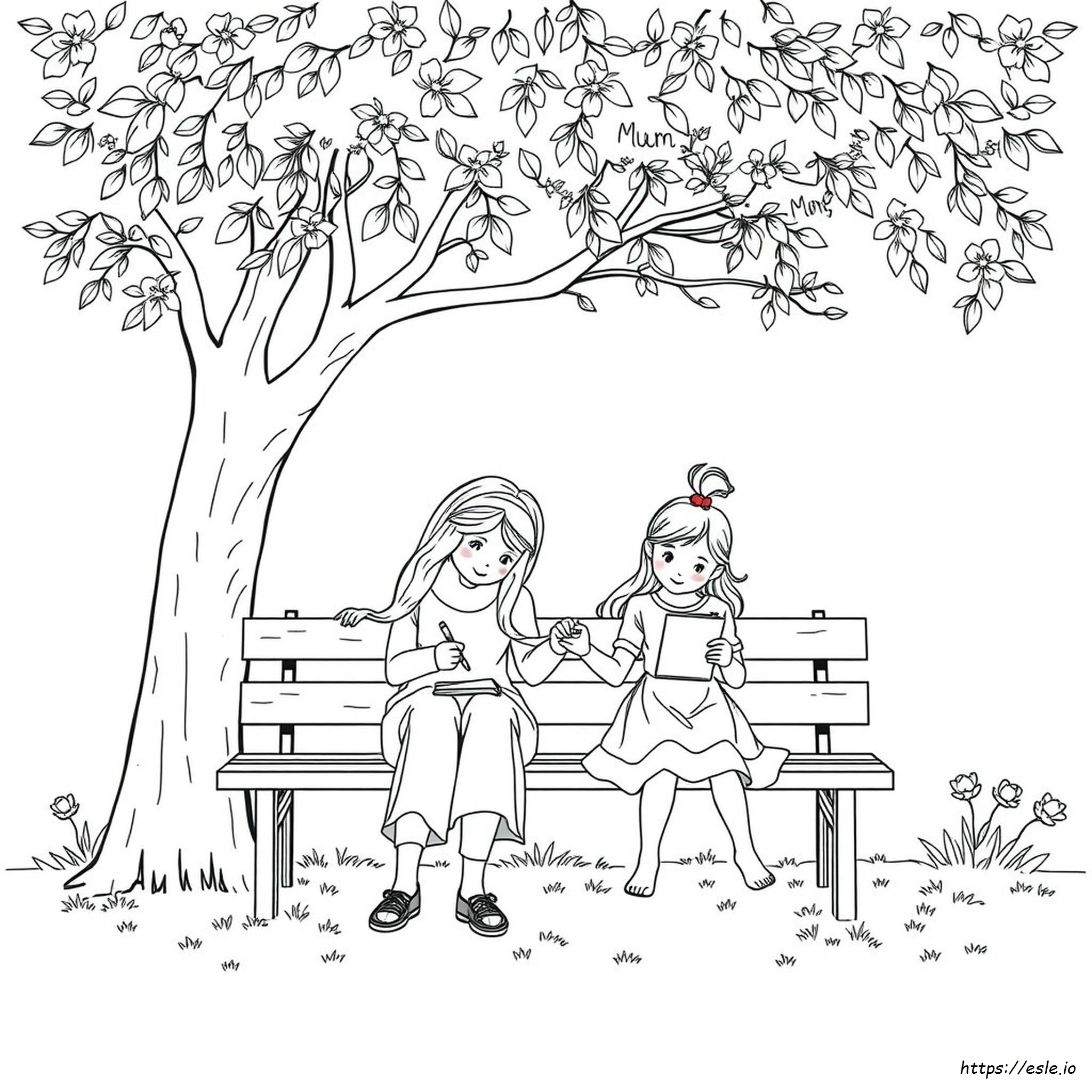 Disegni Da Colorare Mamma E Figlia