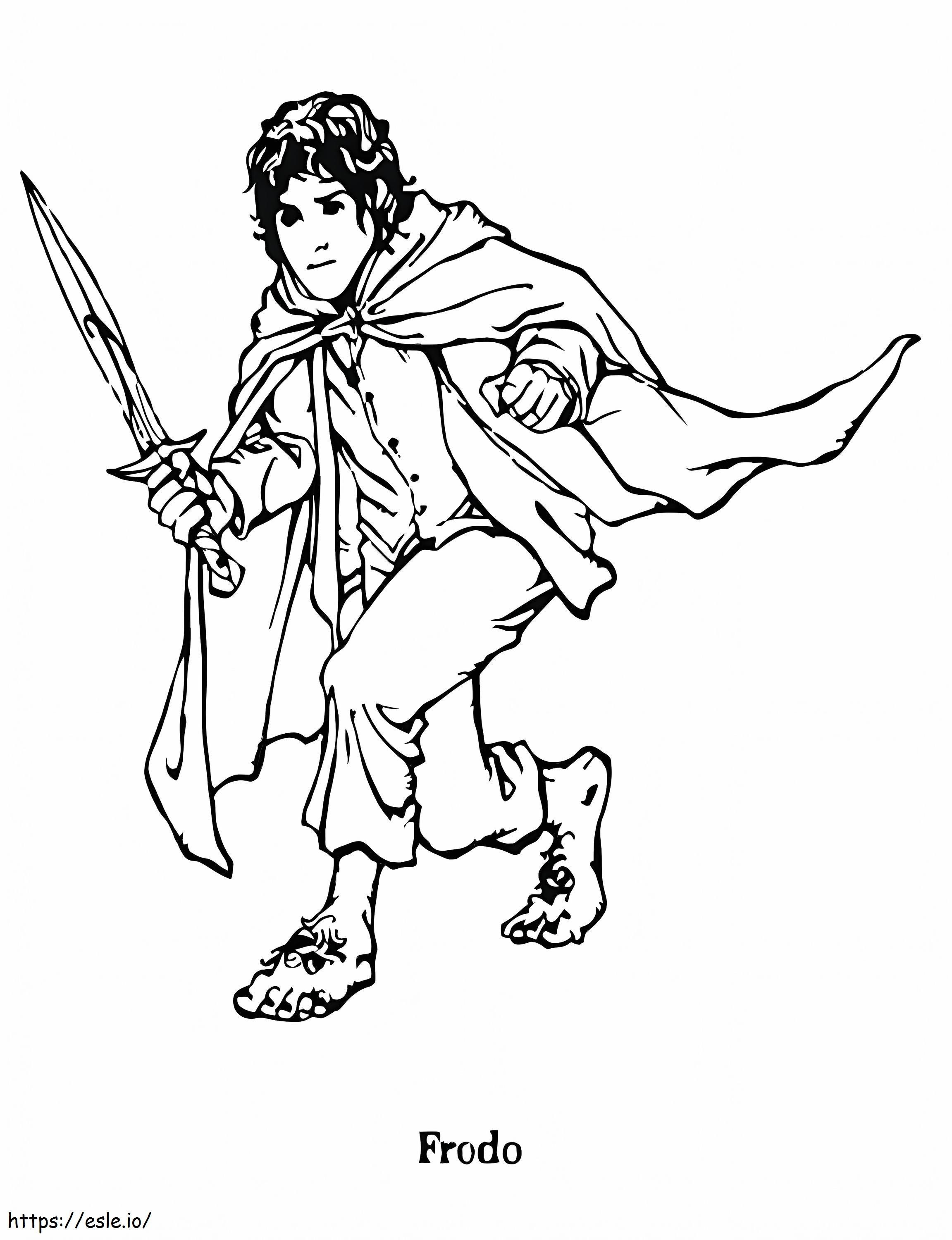 Frodo Baggins värityskuva