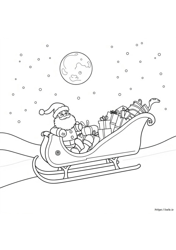 Páginas Para Colorear De Navidad: Santa