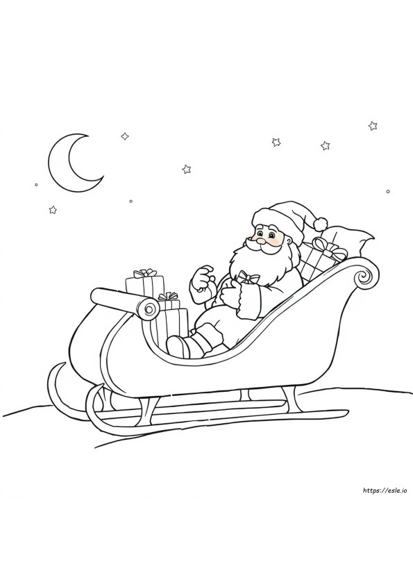 Santa Colouring Pictures Printable