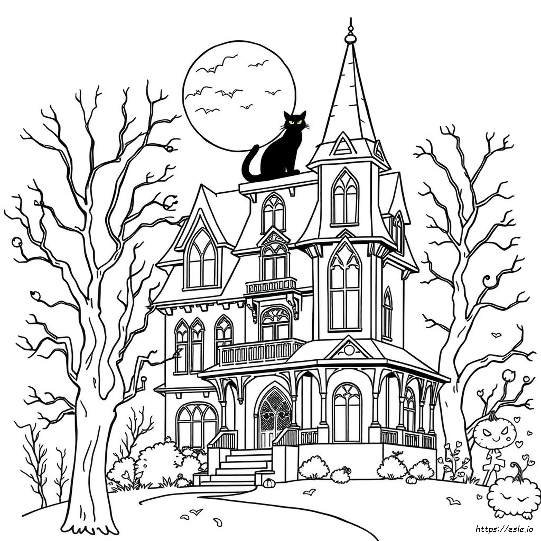 Gothic Halloween Coloring Pages