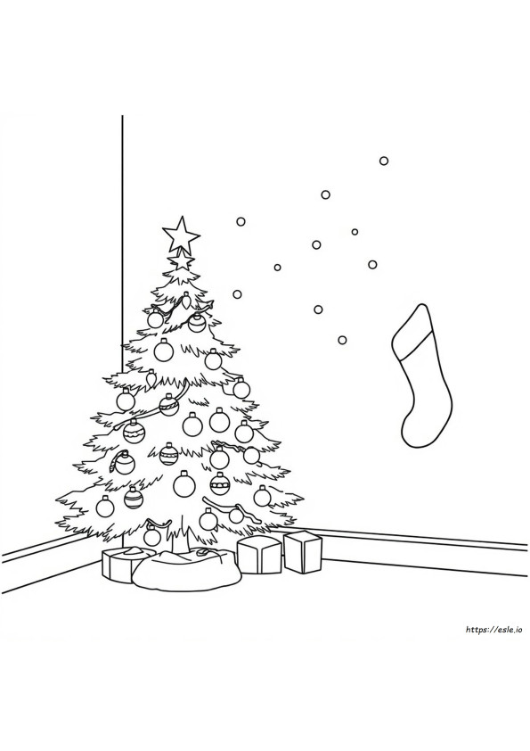 Navidad Trazar Y Colorear Páginas
