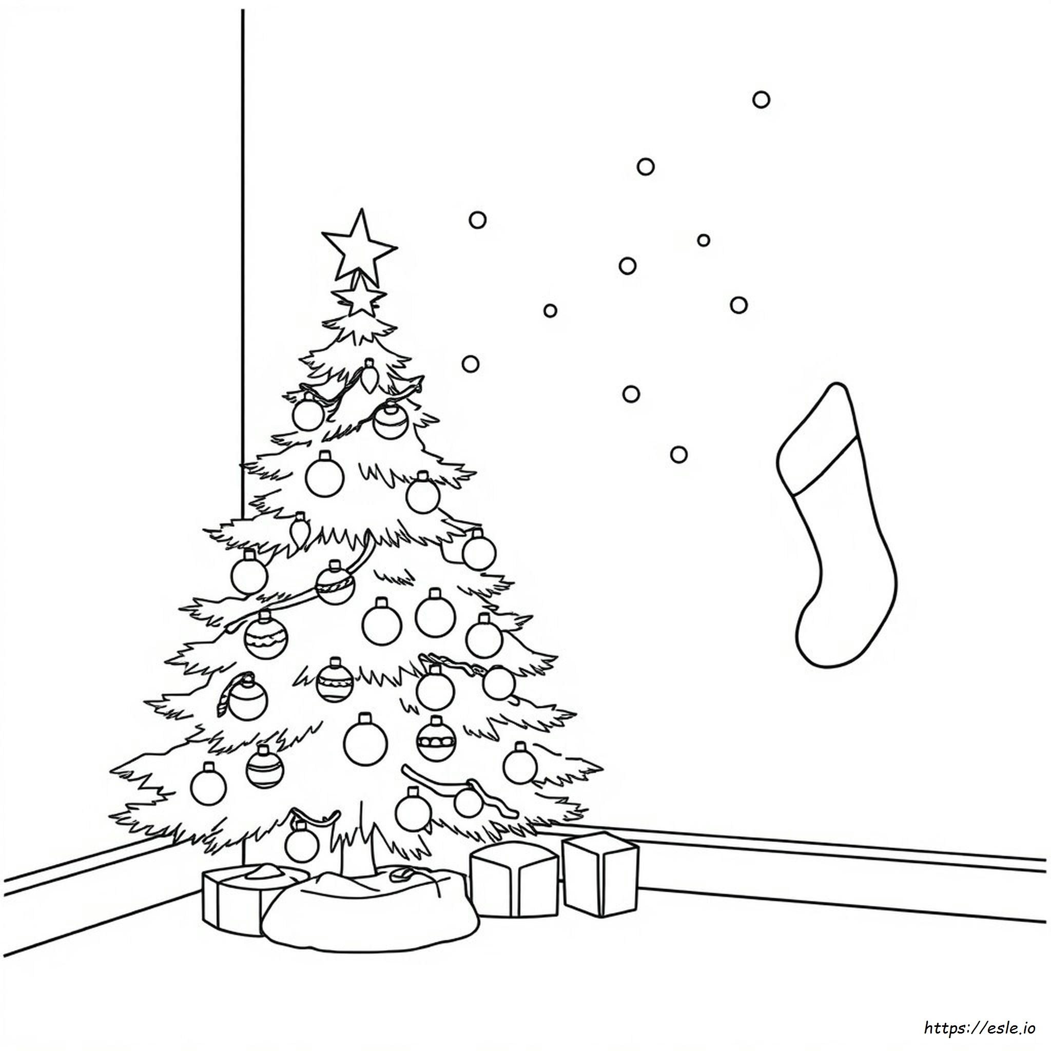 Navidad Trazar Y Colorear Páginas