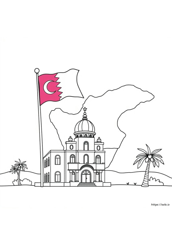 Qatar Colouring Pages