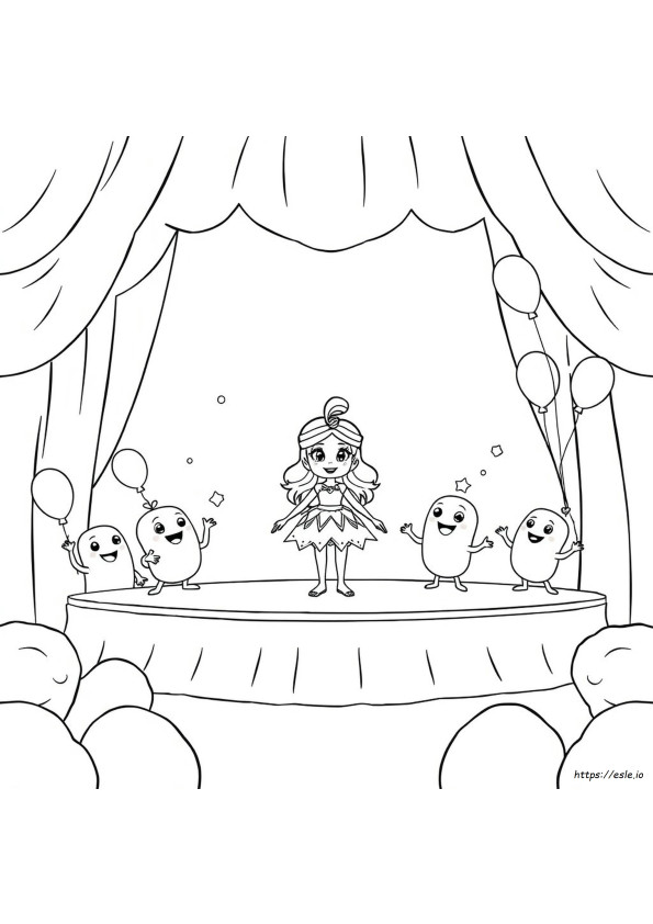Ellie Sparkles Coloring Page