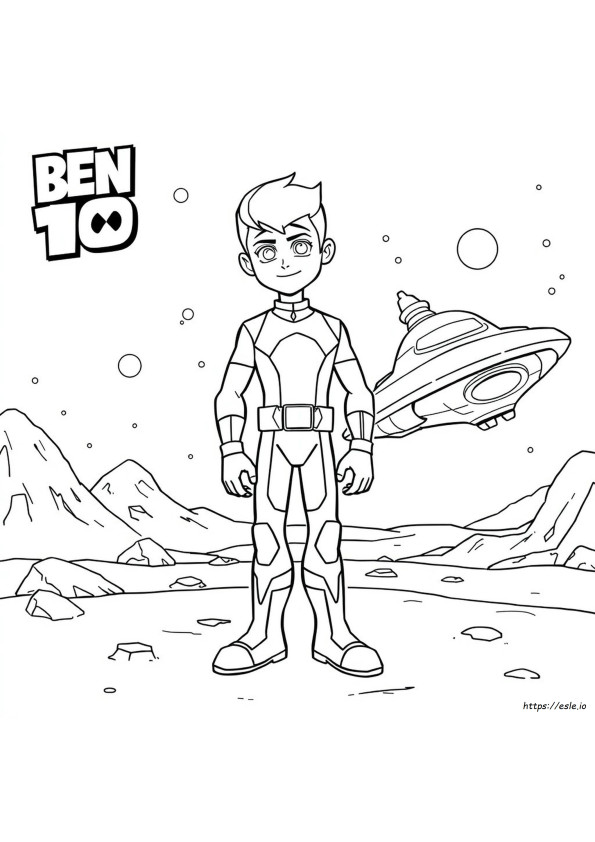 Ben 10 Colouring Page