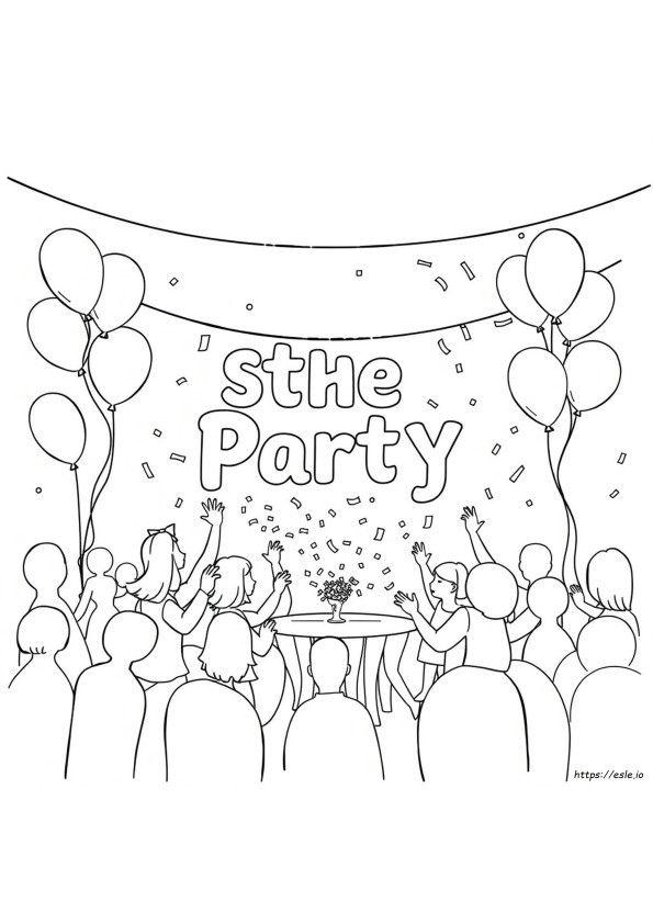 Inizia La Festa! Disegni Da Colorare