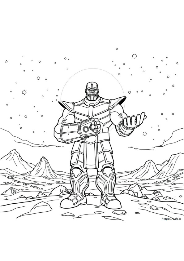Coloriage Thanos Réaliste