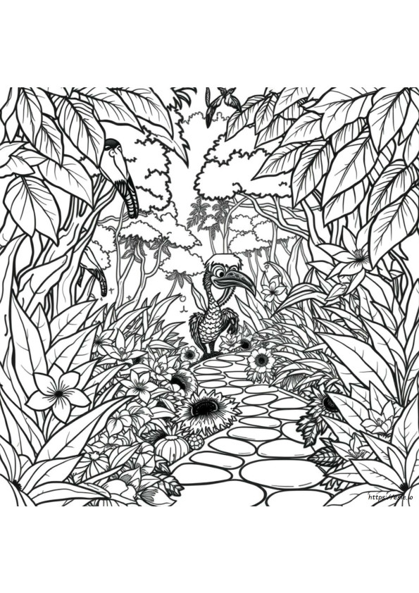 Colouring Pages Jungle