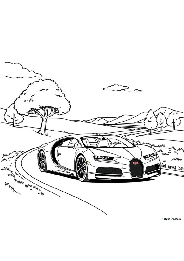 Bugatti Autó Színező Oldalak