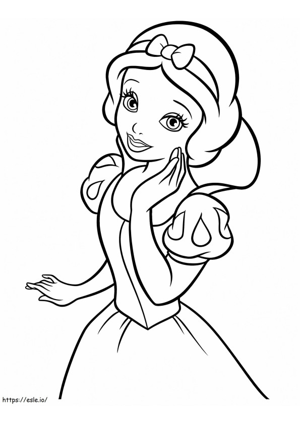 Beautiful White Snow coloring page