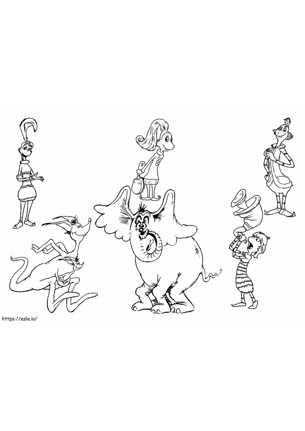 Printable Whoville coloring page