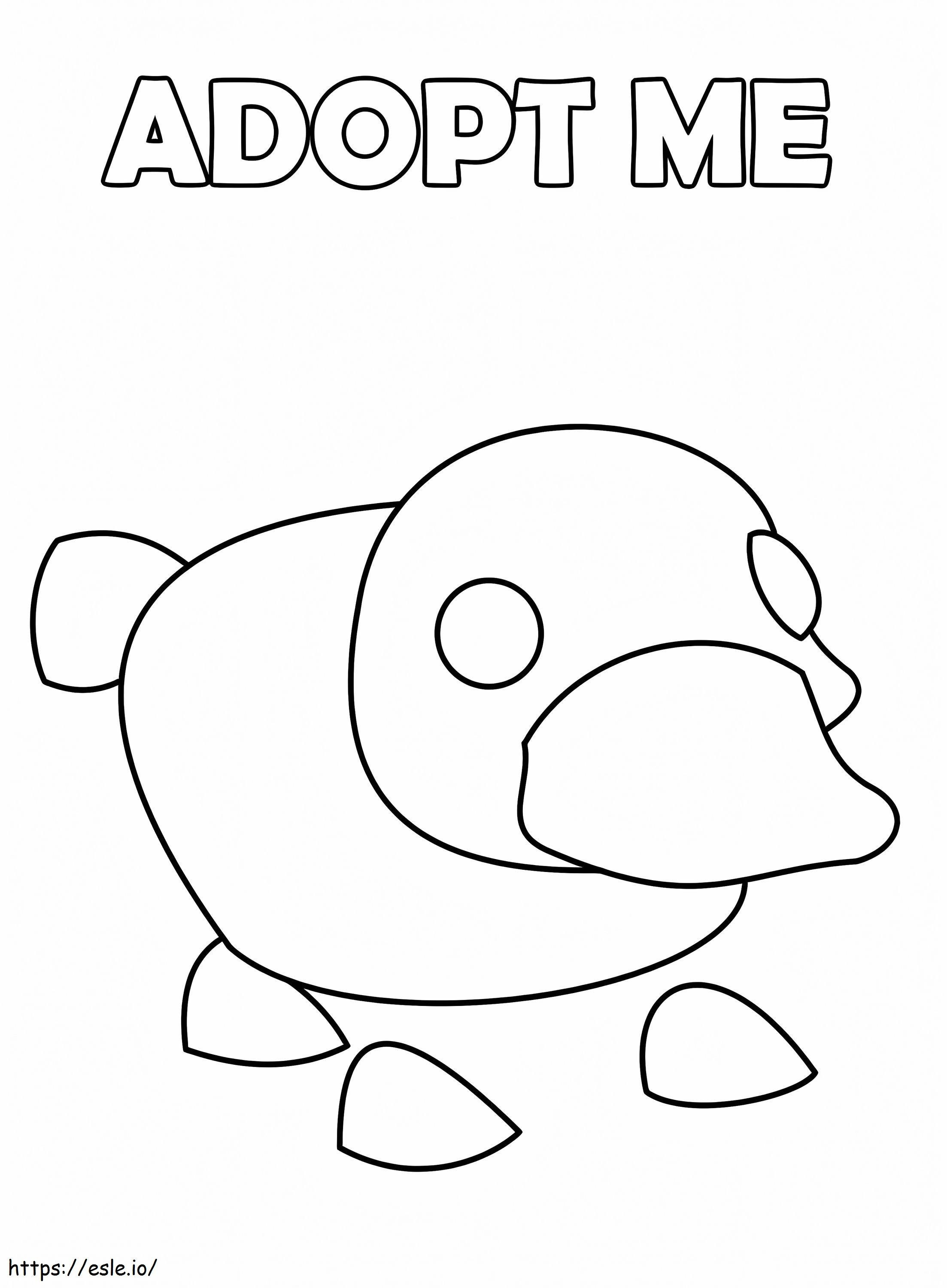 Platypus Adopt Me coloring page