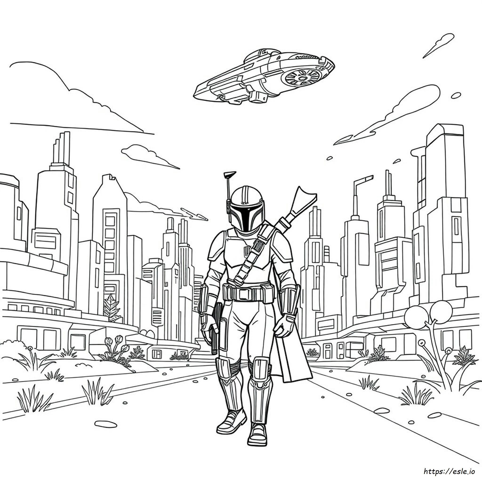 Mandalorian Coloring Pages Free