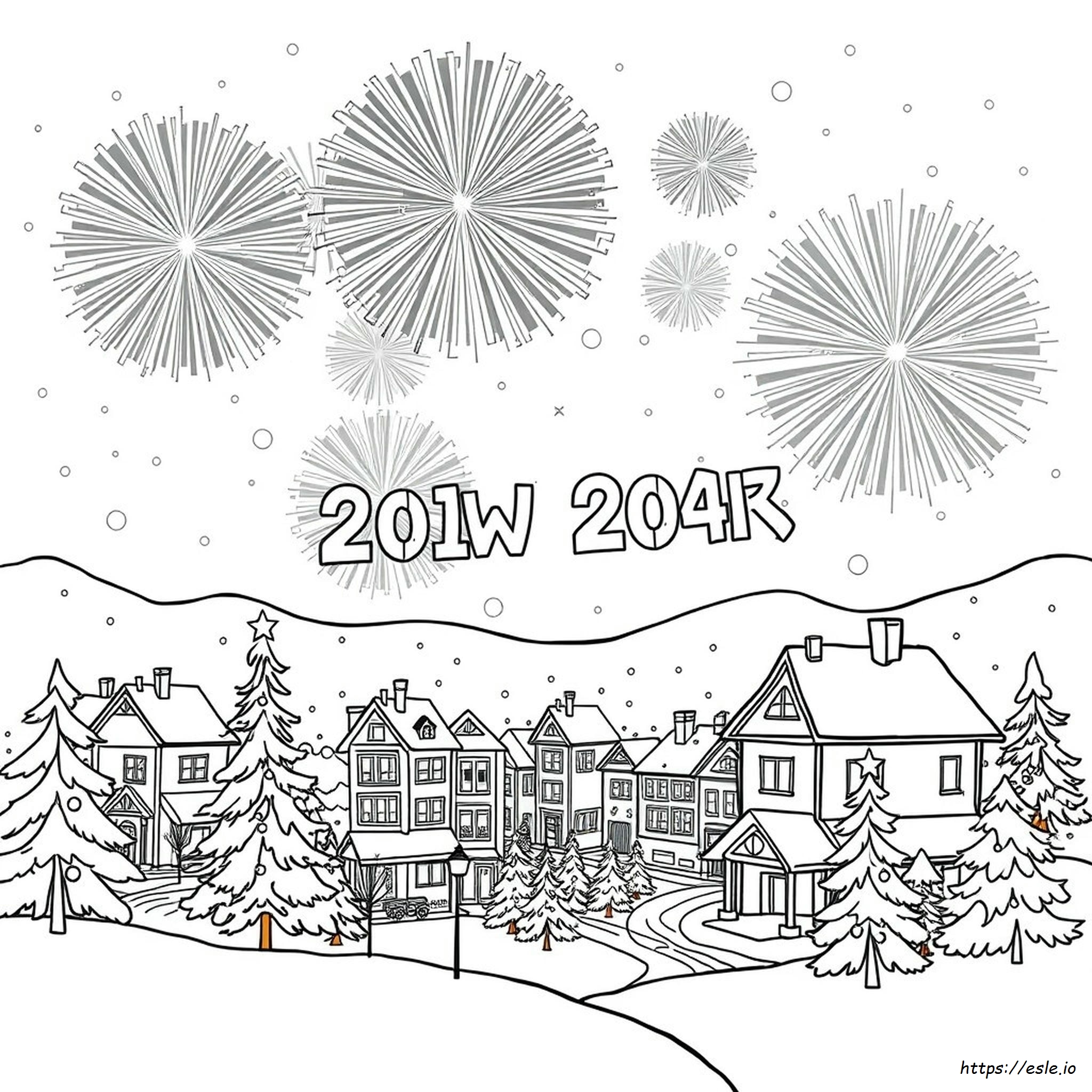 Desenhos De Ano Novo Para Colorir
