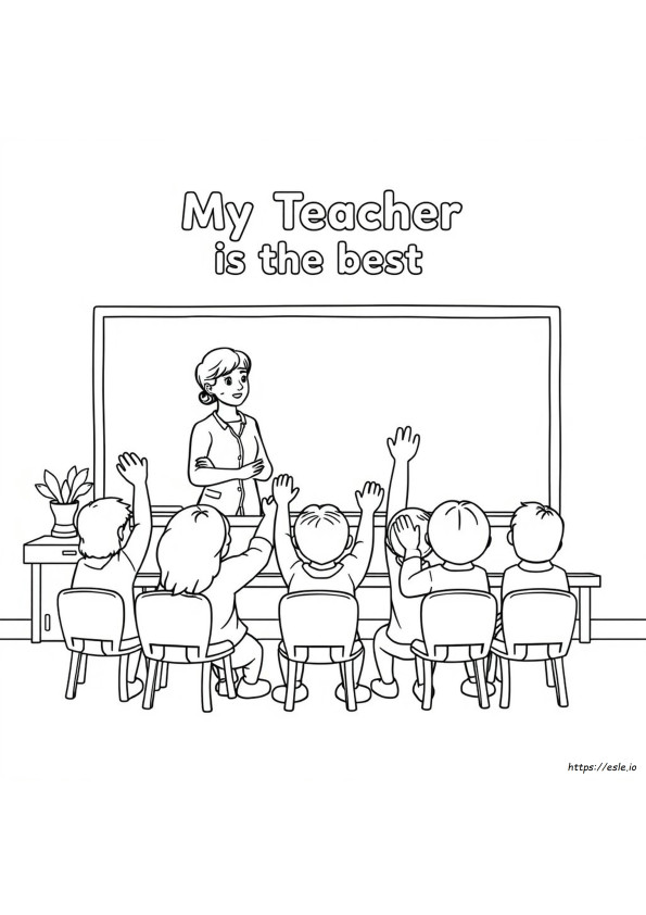 Mi Maestra Es La Mejor Páginas Para Colorear