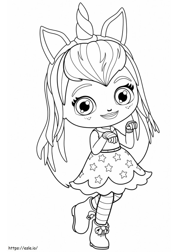 Hazel From Little Charmers coloring page