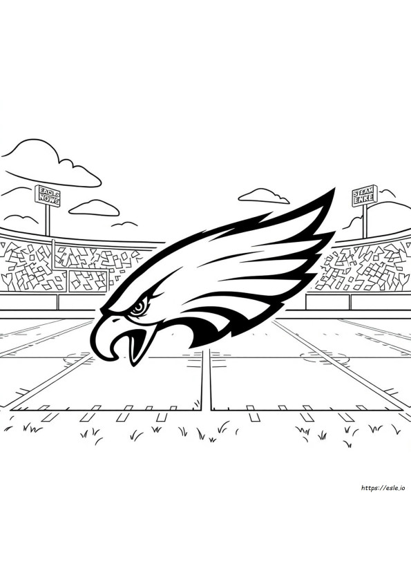 Eagles Logo Coloring