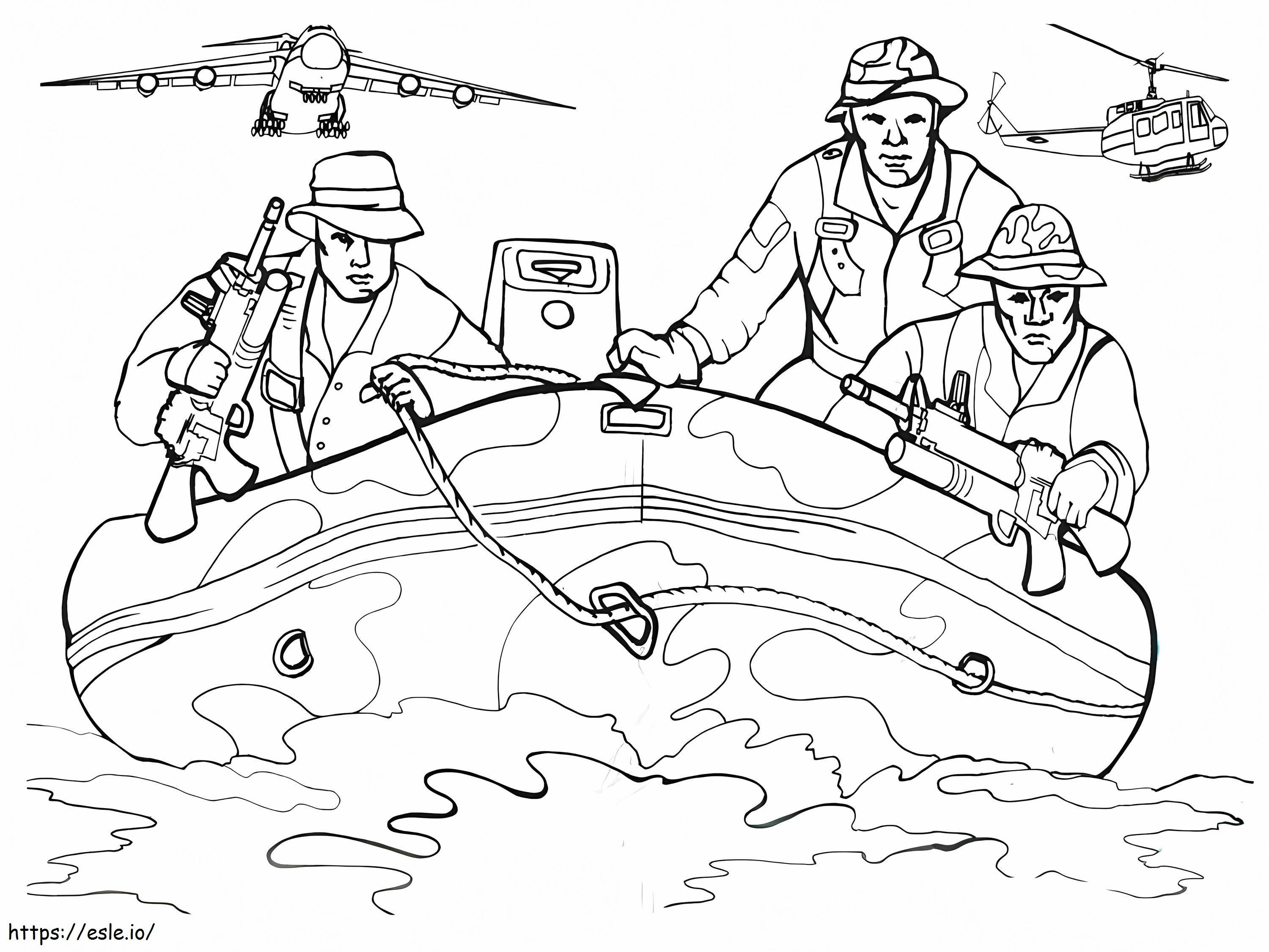 Memorial Day Navy Seals coloring page