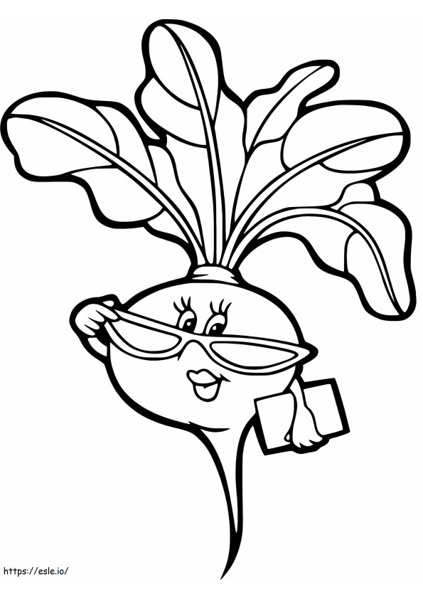 Lady Turnip coloring page