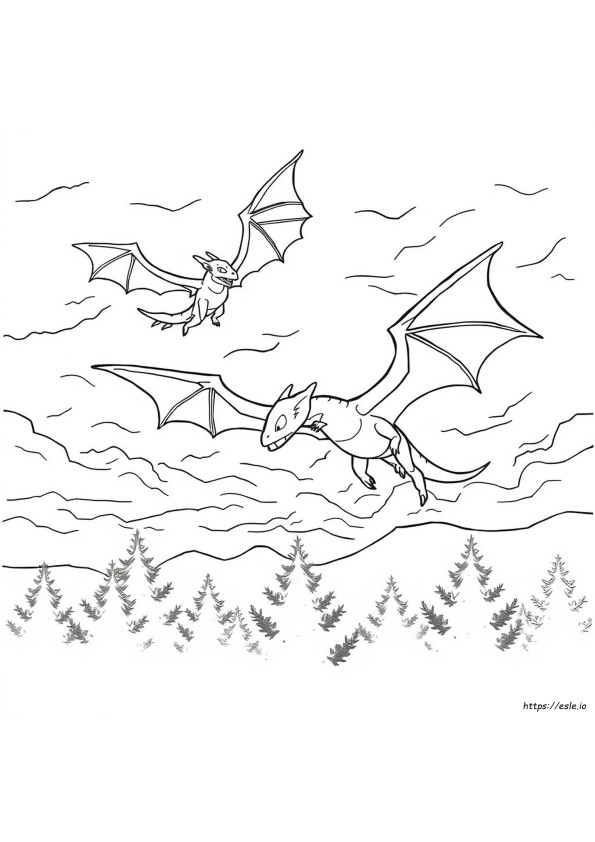 Coloriage Dragons Effrayants