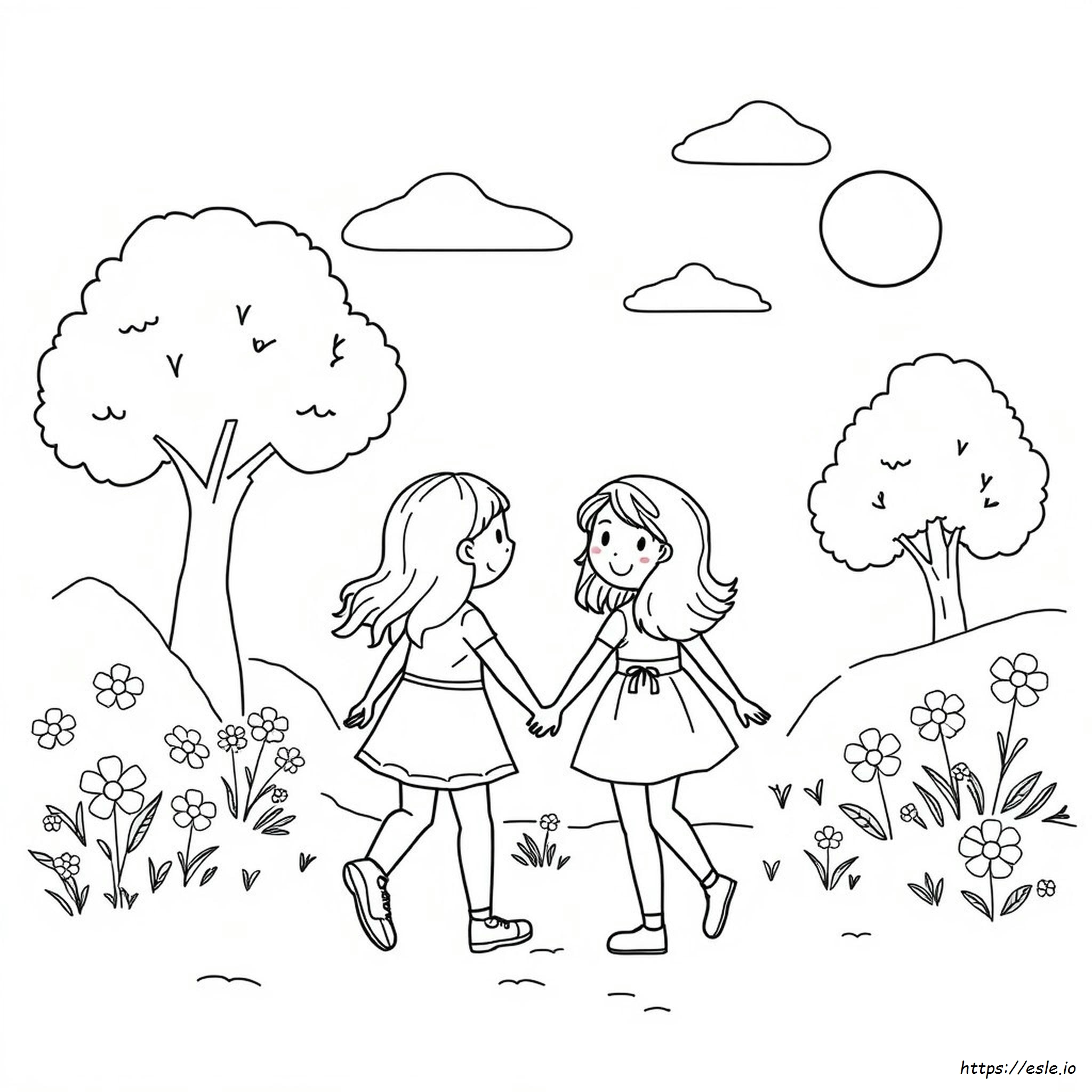 Amistad Para Colorear
