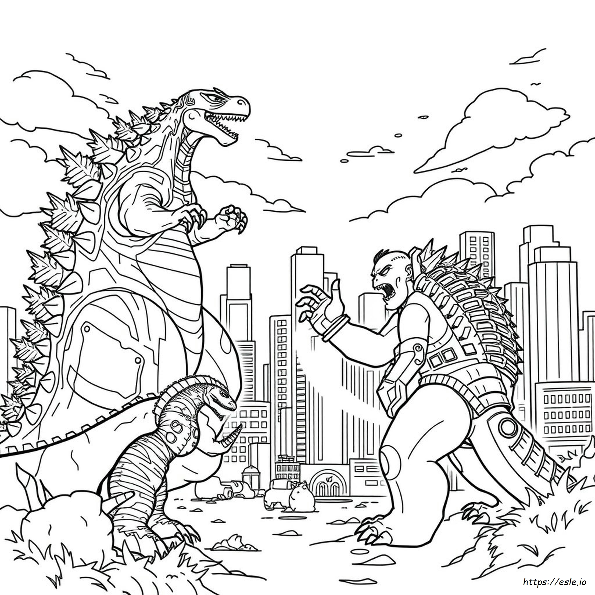 Godzilla Vs Kong Mechagodzilla Coloring Pages 2021