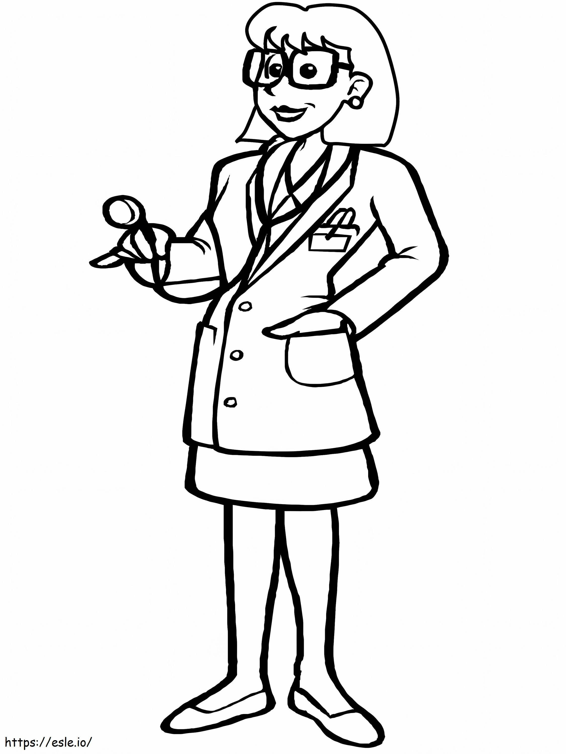Mrs Doctor coloring page