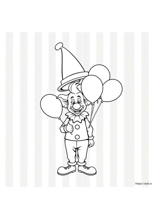 Clown Coloring Pages Free