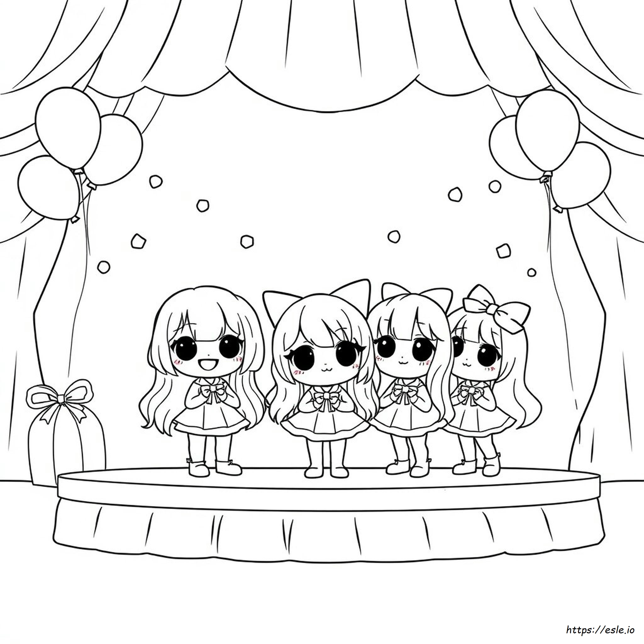 Personaggi Gacha Da Colorare