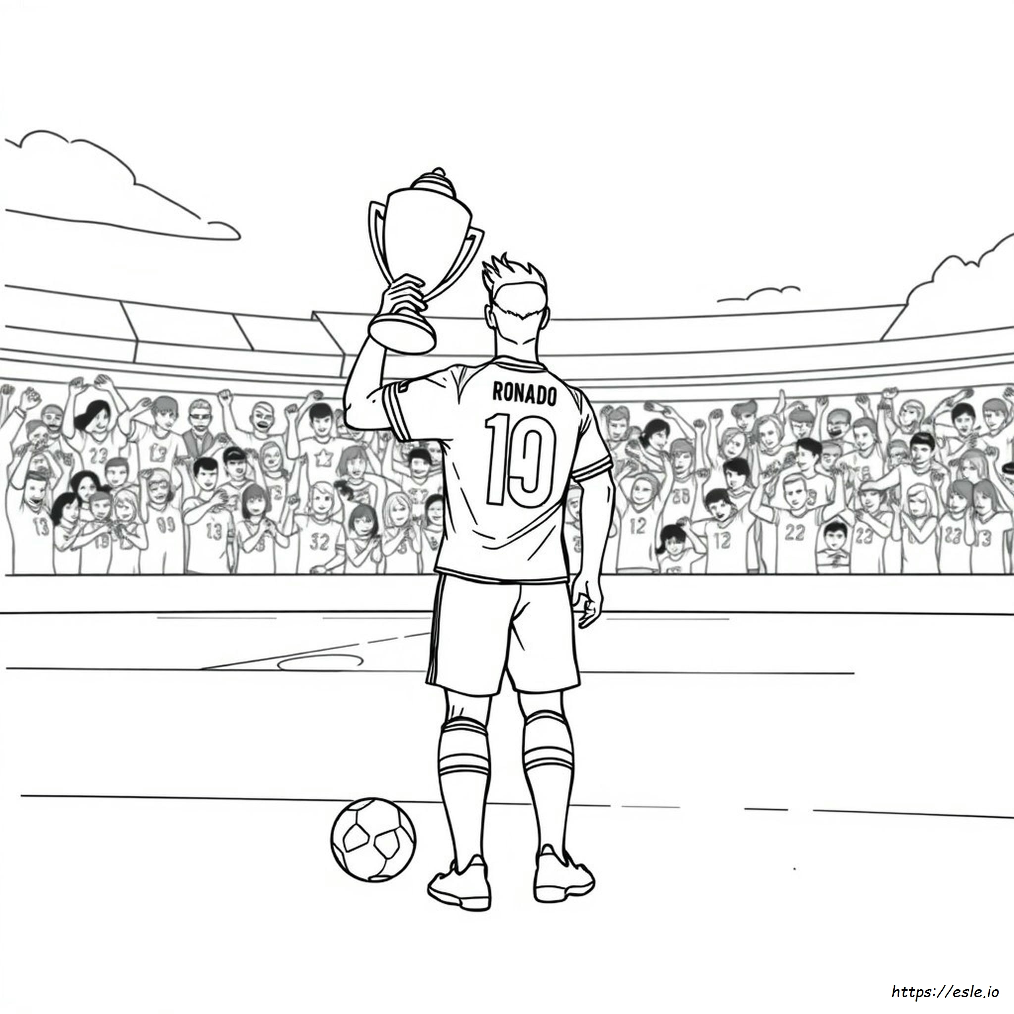 Ronaldo Colouring In Pages