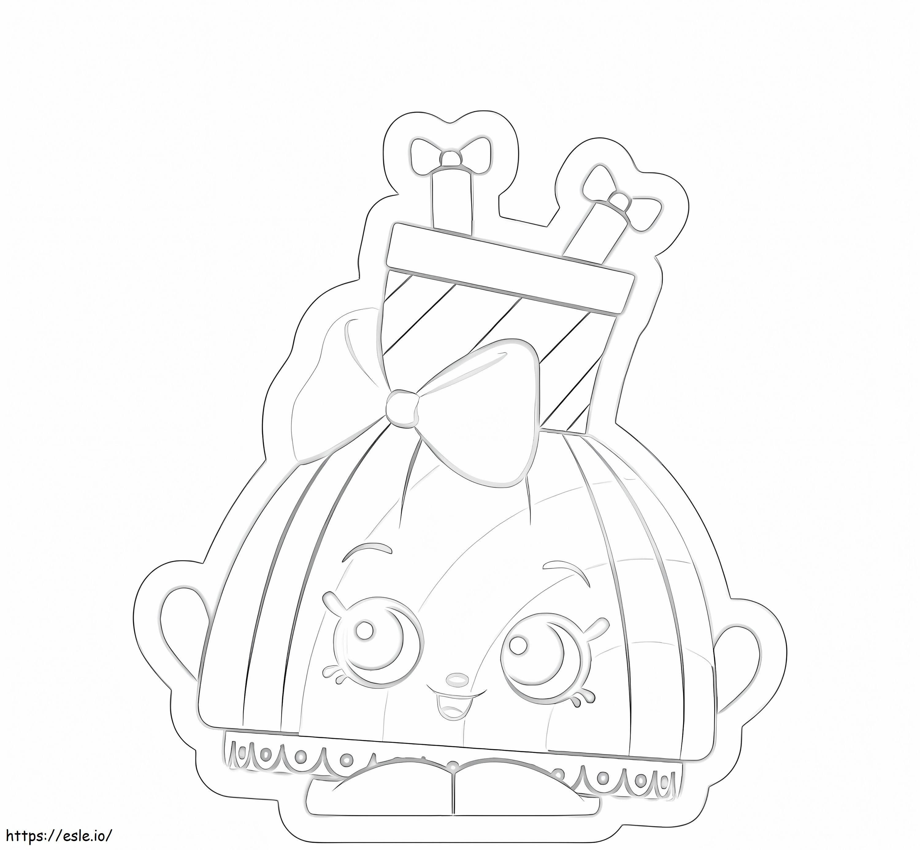 Celeste Rainbow Dress Shopkin coloring page