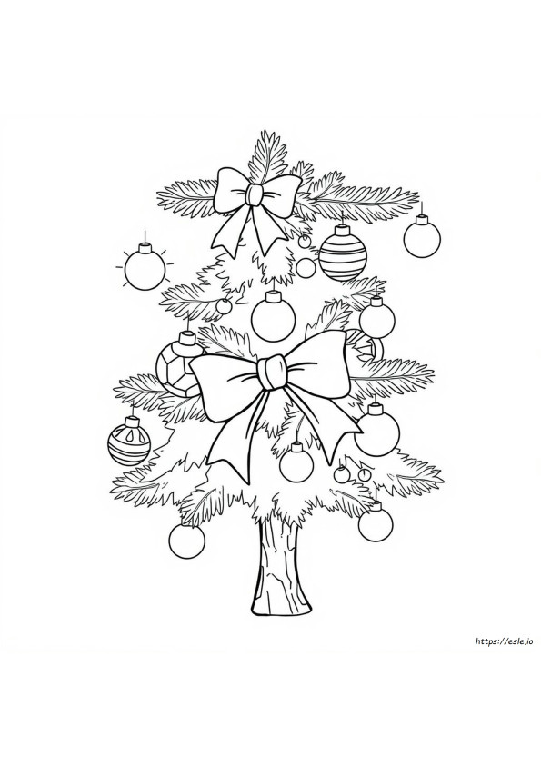 Weihnachtsschleife Ausmalen