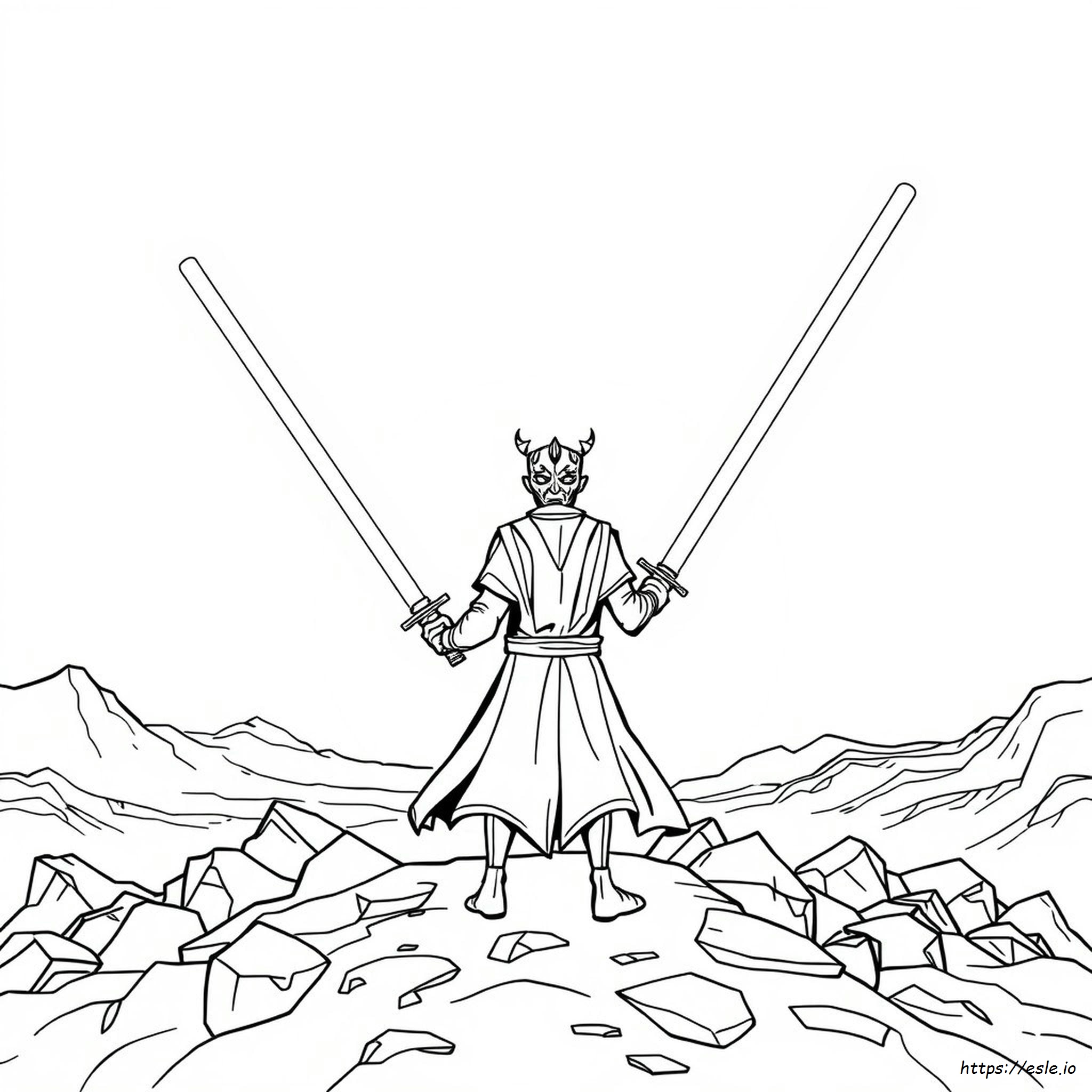 Darth Maul Coloring Page