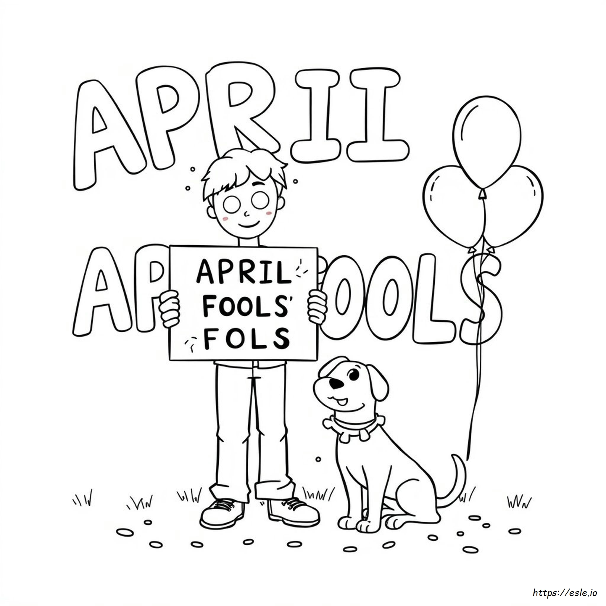 April Fools Coloring Pages Free