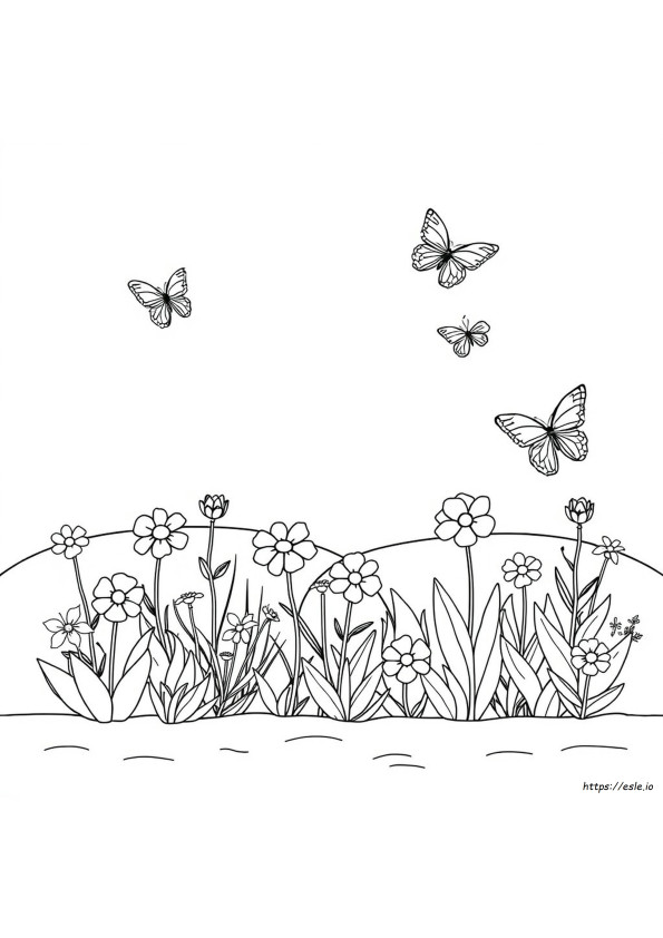 Disegni Da Colorare Di Giardini Stampabili Per Adulti