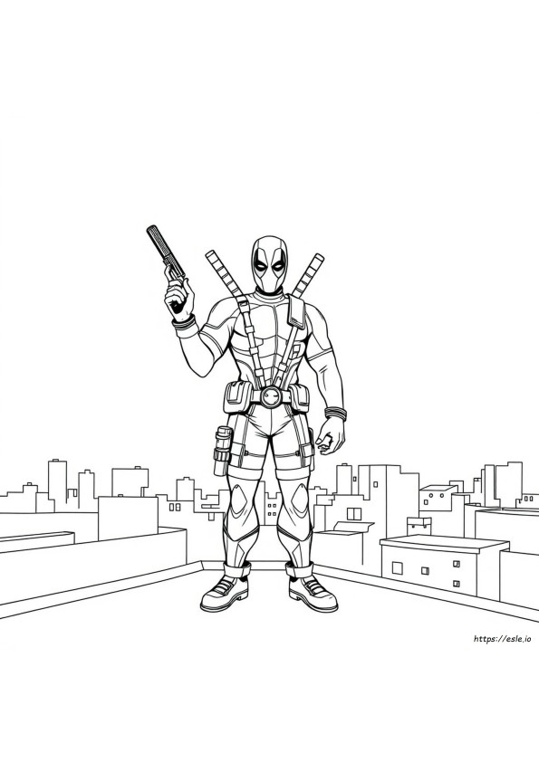 Coloriage Deadpool