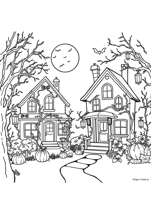 Full Page Printable Halloween Coloring Pages