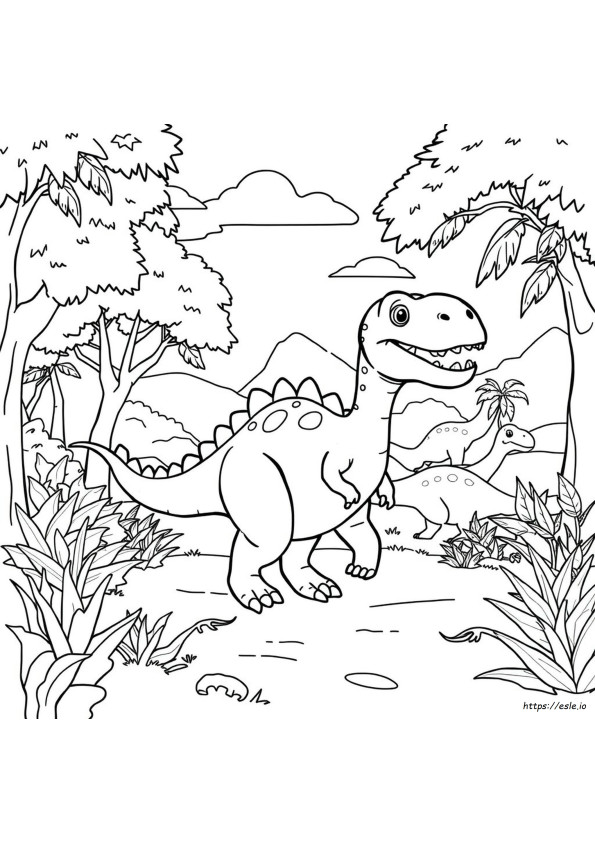 Arlo Dinosaurus Värityskuvat