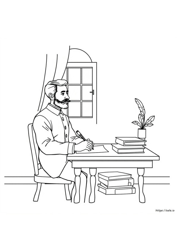 Jose Rizal Coloring Page