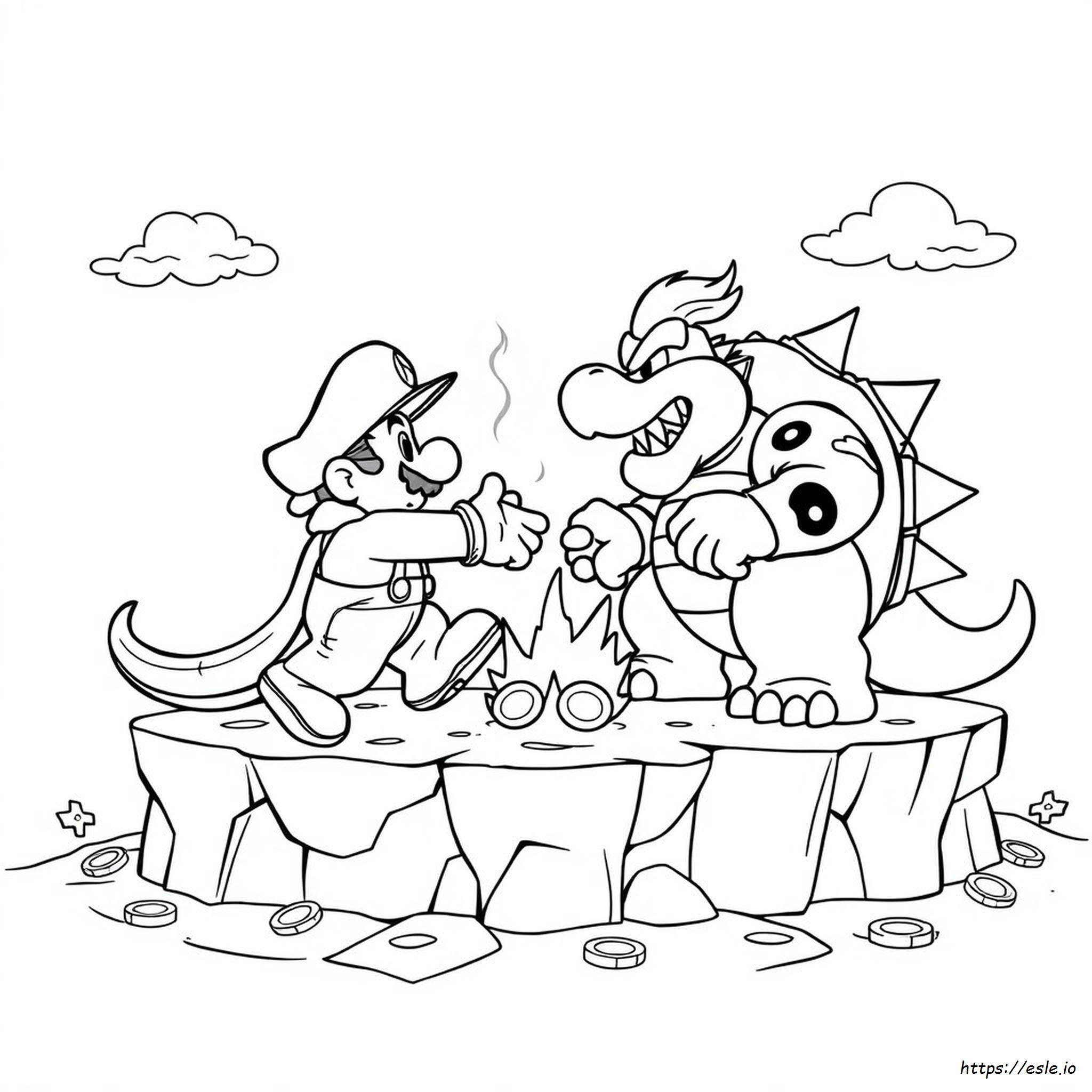 Bowser Mario Coloring