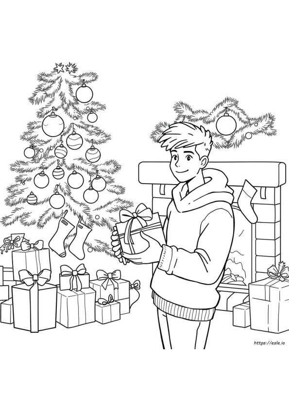 Navidad Para Colorear Para Adolescentes