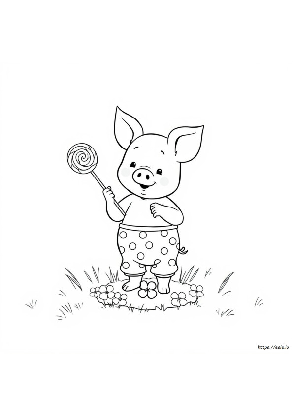 Pickypiggy Coloring Page