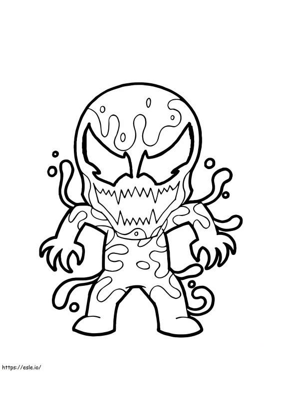 Chibi Venom coloring page