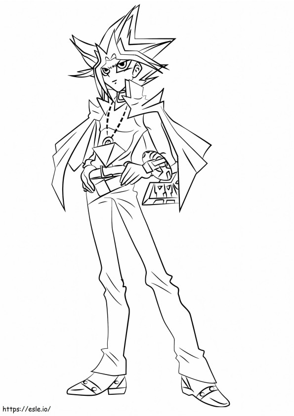 Cool Yu Gi Oh coloring page
