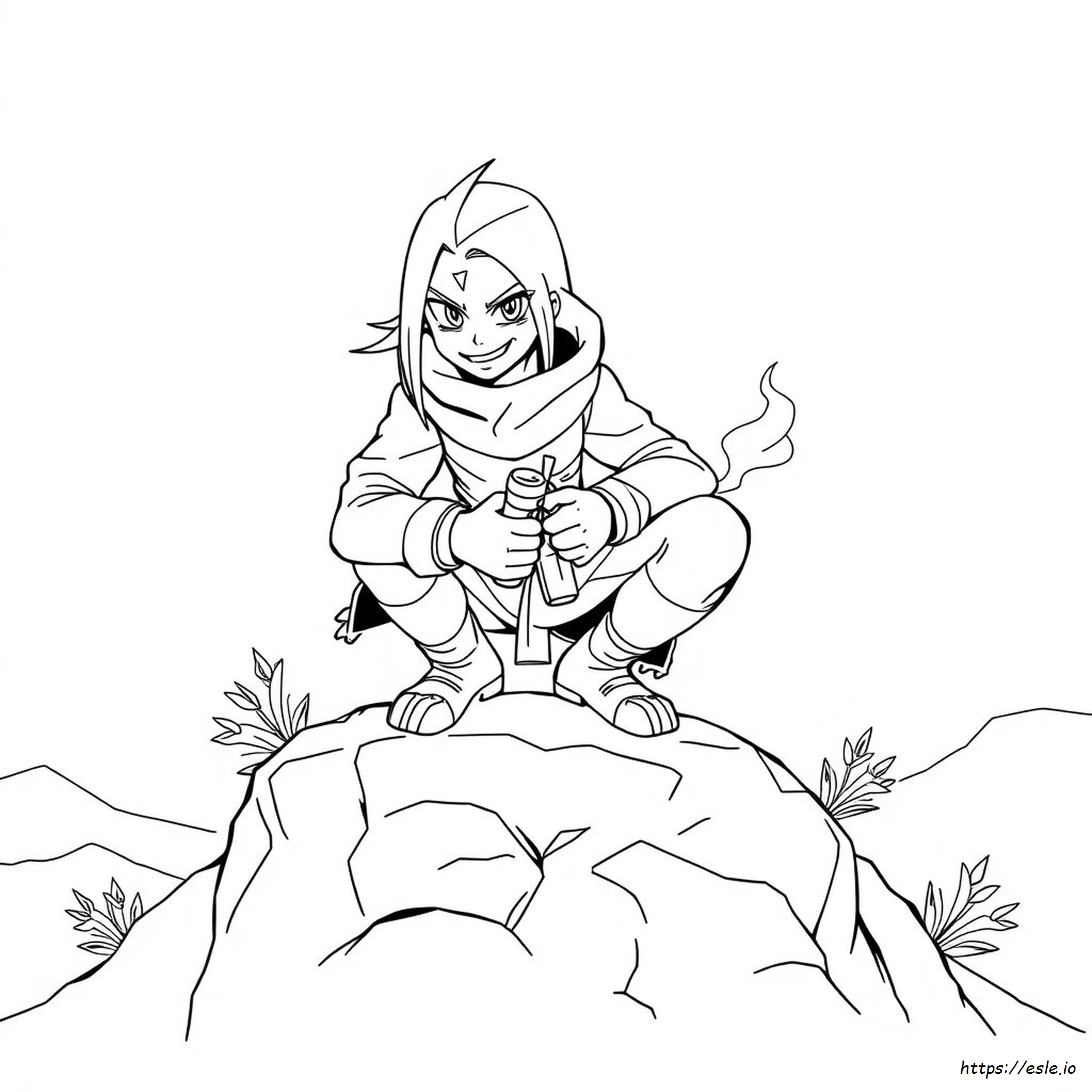 Deidara Kleurplaten kleurplaat