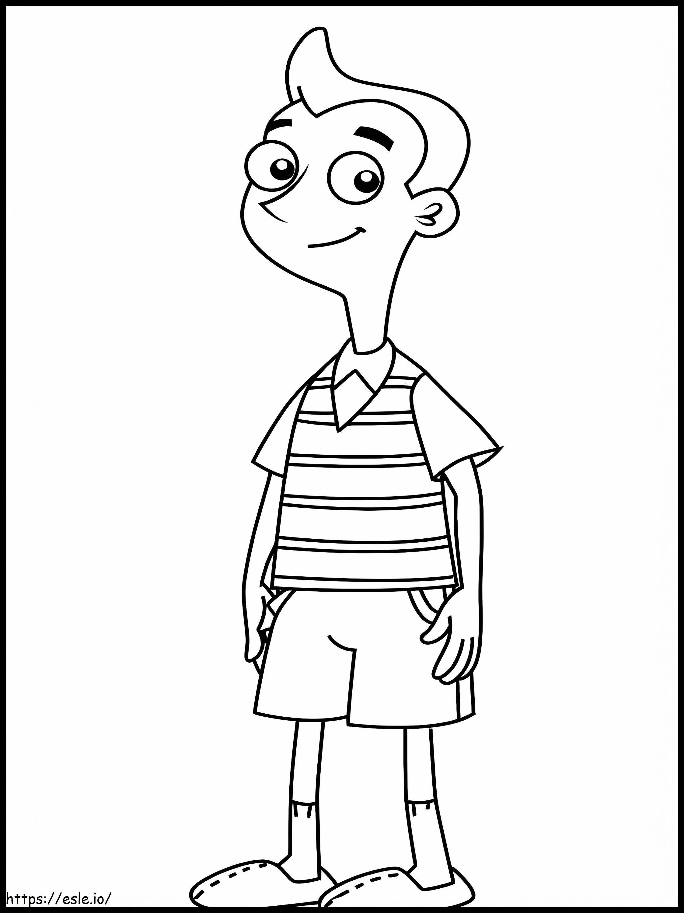 Milo Murphy coloring page