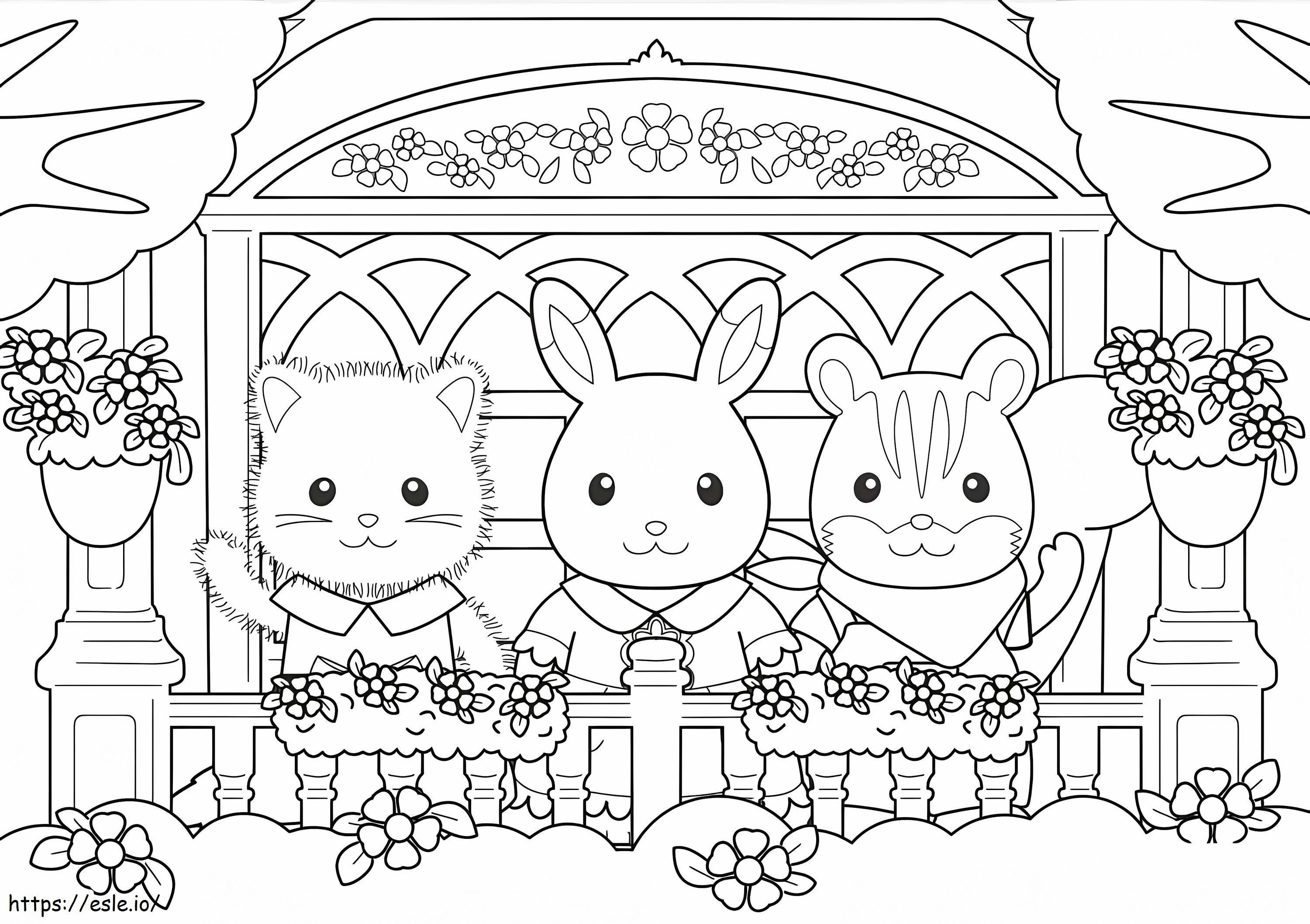 Sylvanian Families 9 coloring page