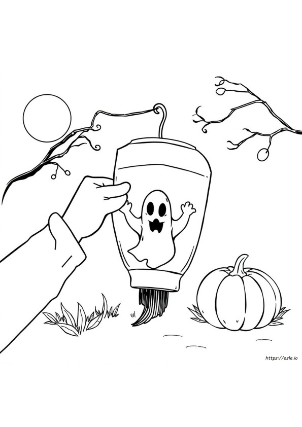 Vouwverrassing Kleurplaten Halloween