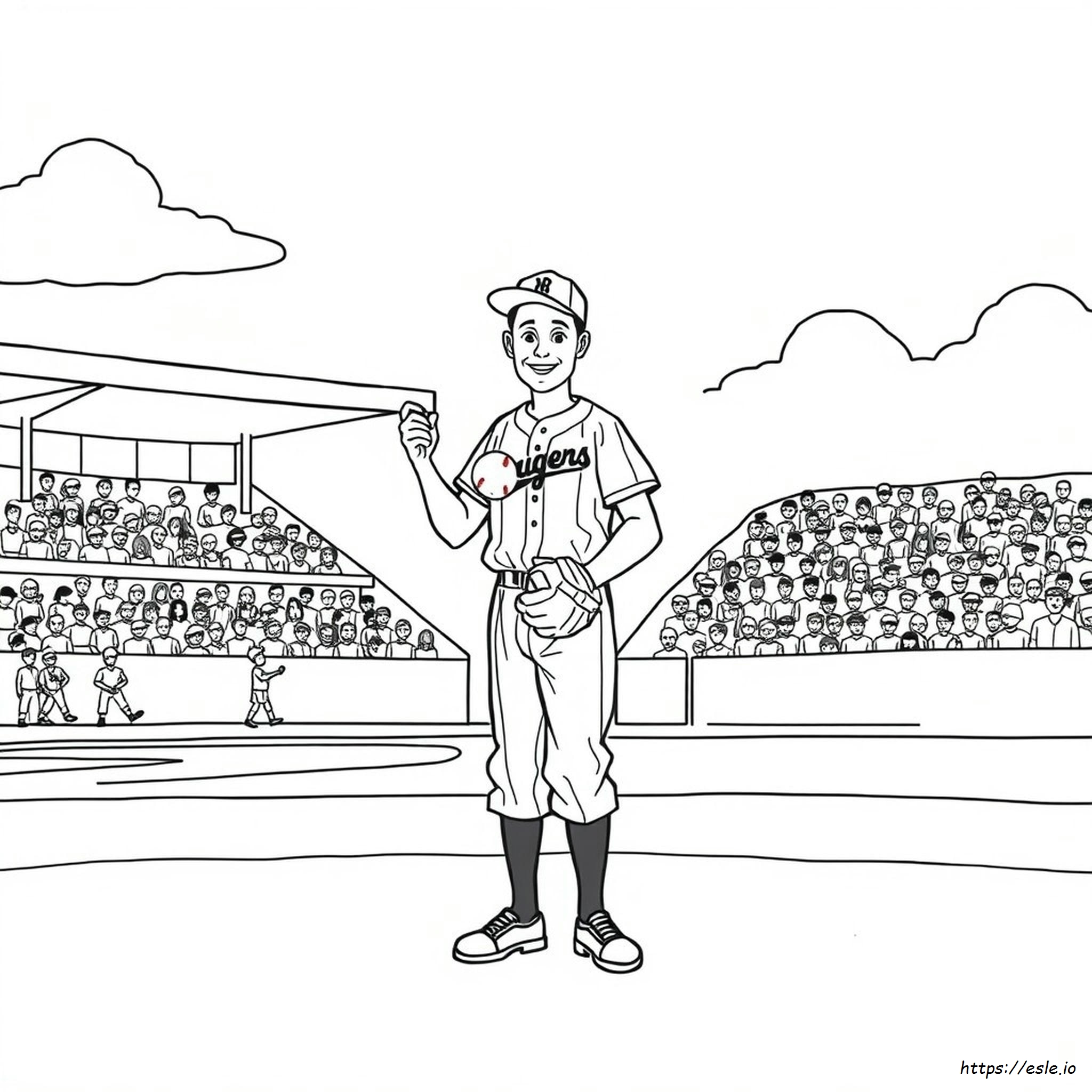 Jackie Robinson Coloring Picture